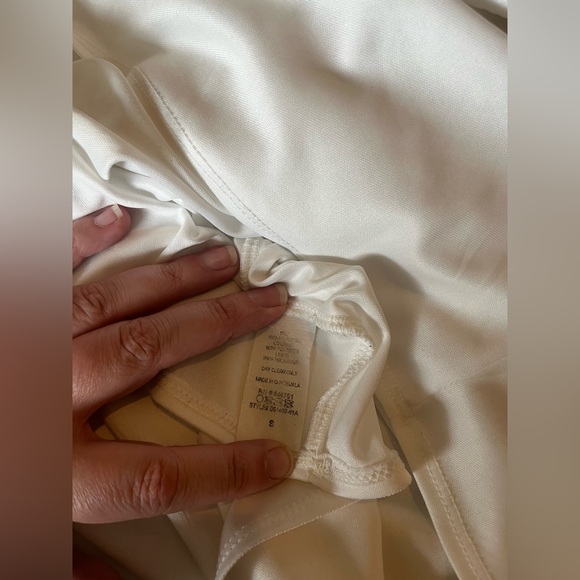 Altar’d State White Polka Dot Tulle Sleeve Tie Back Minidress - Picture 8 of 10